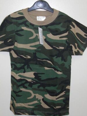 Camouflage T-shirt, kinderen korte mouw-0