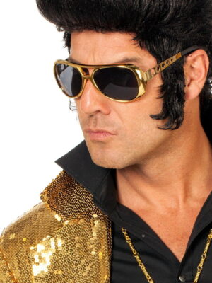 Elvis bril goud-0