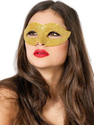 Luxe oogmasker, glitter goud-0