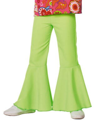 Hippiebroek beetje bi-stretch, neon groen-0