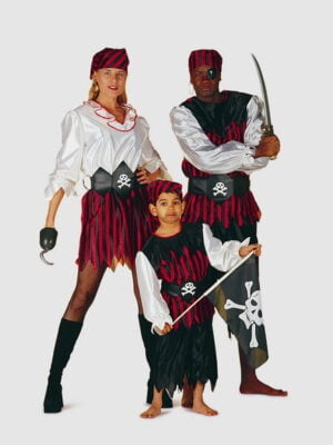 Piraten jongen zwart/rood*-0