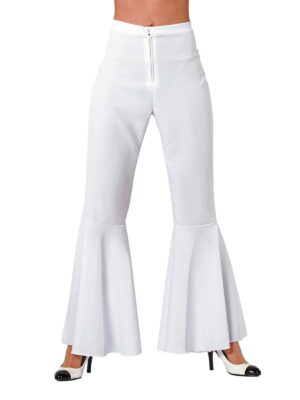 Disco broek, beetje bi-stretch wit-0