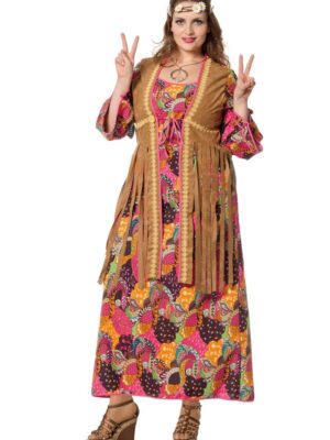 Hippie lange jurk -0