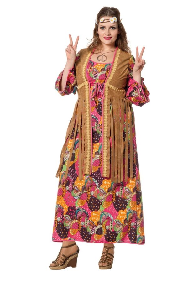 Hippie lange jurk -0