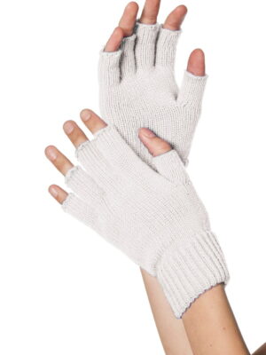 Vingerloze handschoenen wit-0