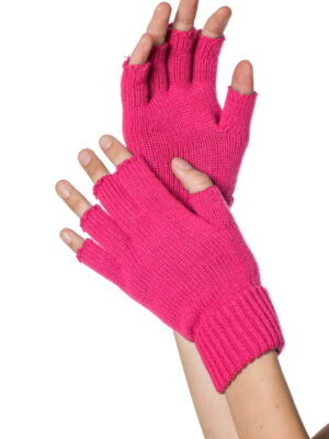 Vingerloze handschoenen neon-pink-0