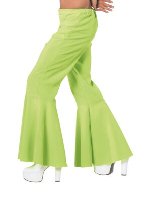 Disco broek neon-groen, beetje bi-stretch-0