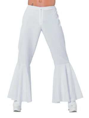 Disco broek, beetje bi-stretch wit,-0