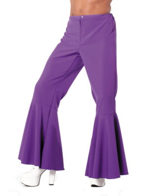 Disco broek paars, beetje bi-stretch-0