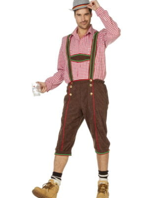 Lederhose suedine, bruin-0