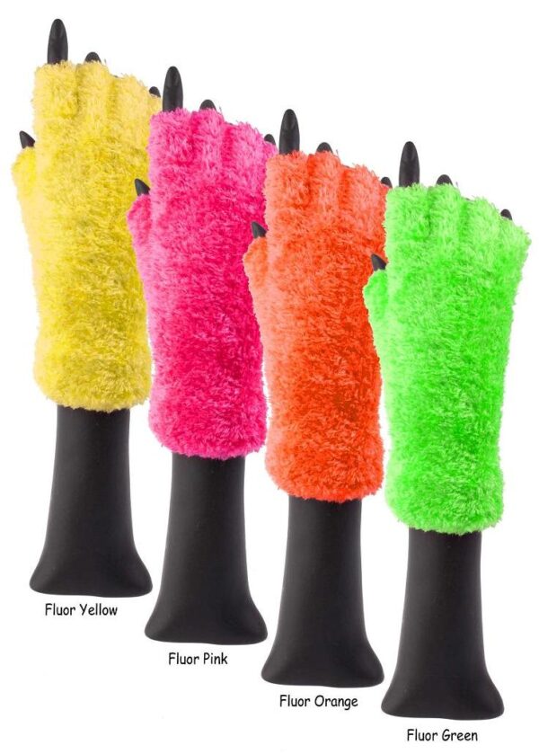 Vingerloze handschoen softy fluor oranje-8704