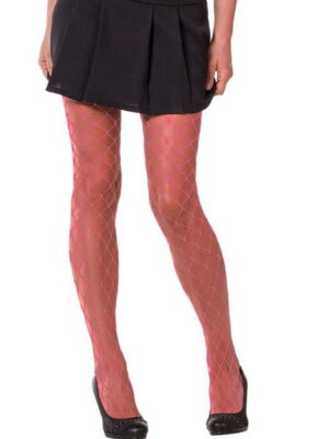 Netpanty grof fluor pink-0