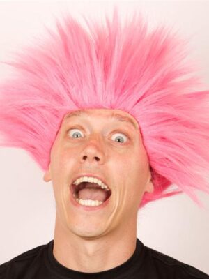 Punk pruik pink-0