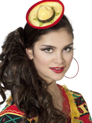 Mini sombrero, geel-0
