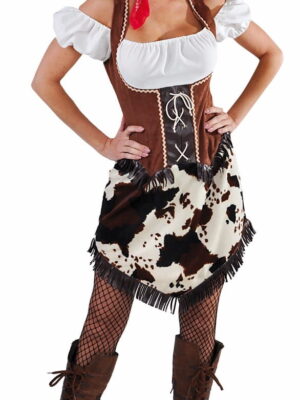 Cowgirl jurkje, koeienvel-0