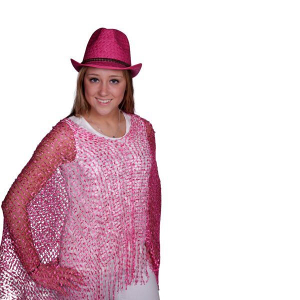 Toppers poncho pink-0