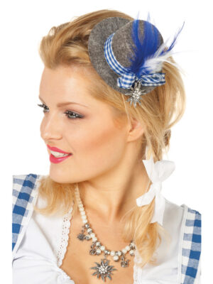 Mini Tirolerhoed, Edelweis blauw