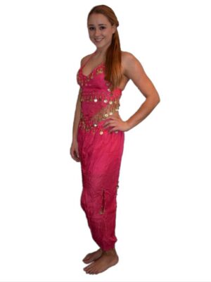 Oosterse set broek/top pink-0
