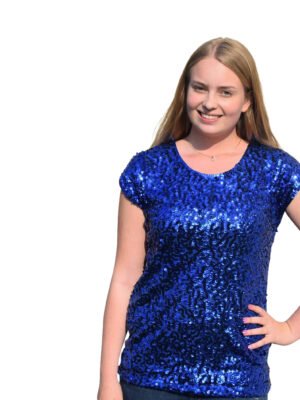 +Size topje, blauw-0