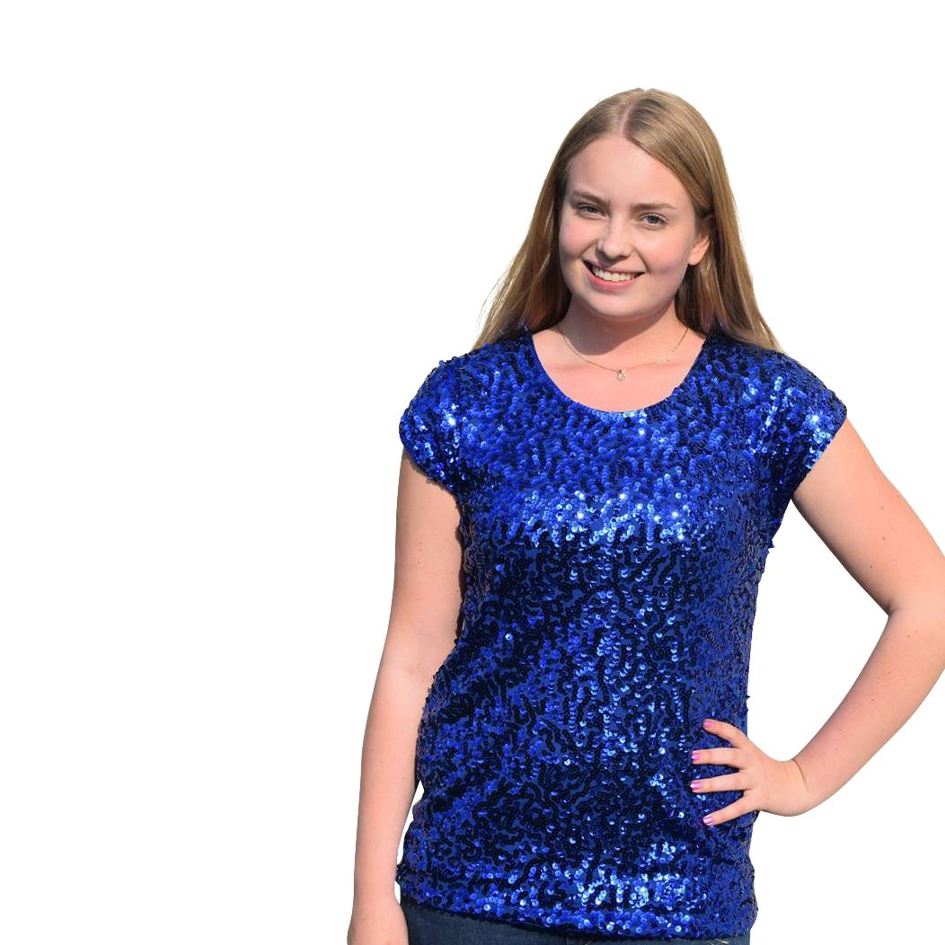 +Size topje, blauw-0