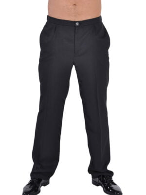 Broek rechte pijp, zwart -0