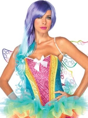 Rainbow pailletten corset-0