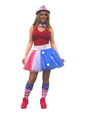 Overknees sokken, cheerleader USA-0
