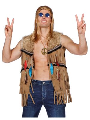 Vest indiaan/hippy man-0