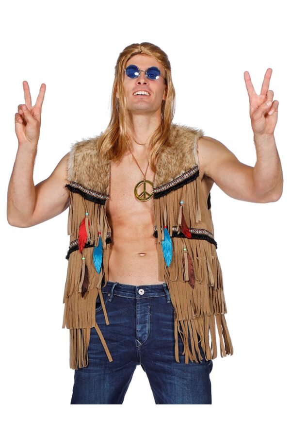 Vest indiaan/hippy man-0