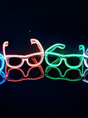 Bril met led verlichting in 4 kleuren-0