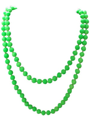 Lange parelketting in 4 neon kleuren-0