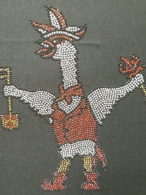 Strijk applicatie Tullepetaon met strass, 20x25 cm-0