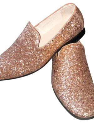Disco schoen, glitter goud/champagne (inschieter)-0
