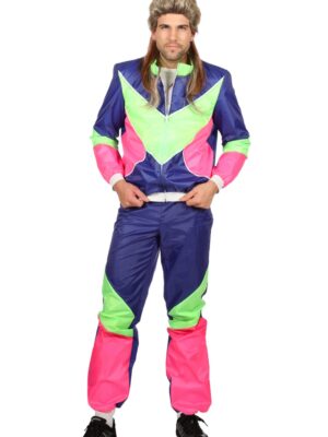 Trainingspak 80's heren, blauw-0