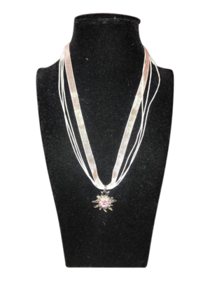 Edelweis ketting, roze-0
