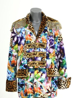 Carnavalsjas, heren Panter, Bird and Flowers-0