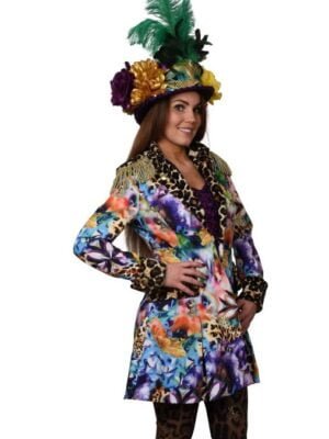 Carnavalsjas, dames Panter, Bird and Flowers-0