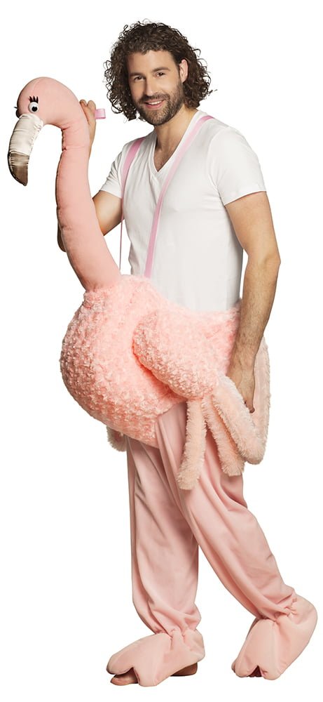 Instap Flamingo, volwassen o.s.f.a. kostuum-15438