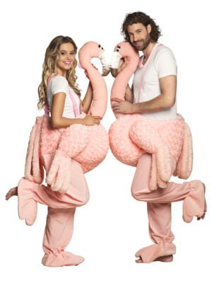 Instap Flamingo, volwassen o.s.f.a. kostuum-0