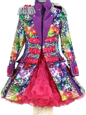 Carnavalsjas dames, Purple Holographic Diamants-0