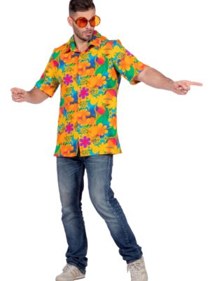 Hawaii blous / hemd oranje-0