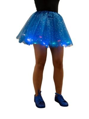 Magic tutu met gekleurde led lampjes, kobaltblauw (dame)-0