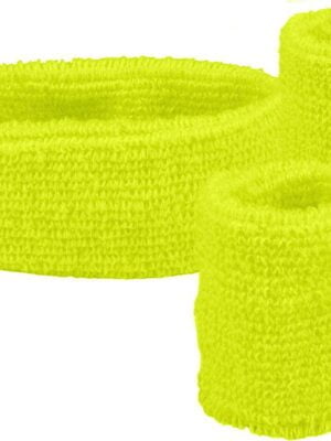 Zweet en hoofdbandjes - Neon geel-0