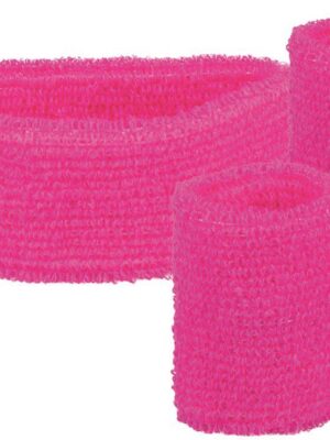 Zweet en hoofdbandjes - Neon pink-0