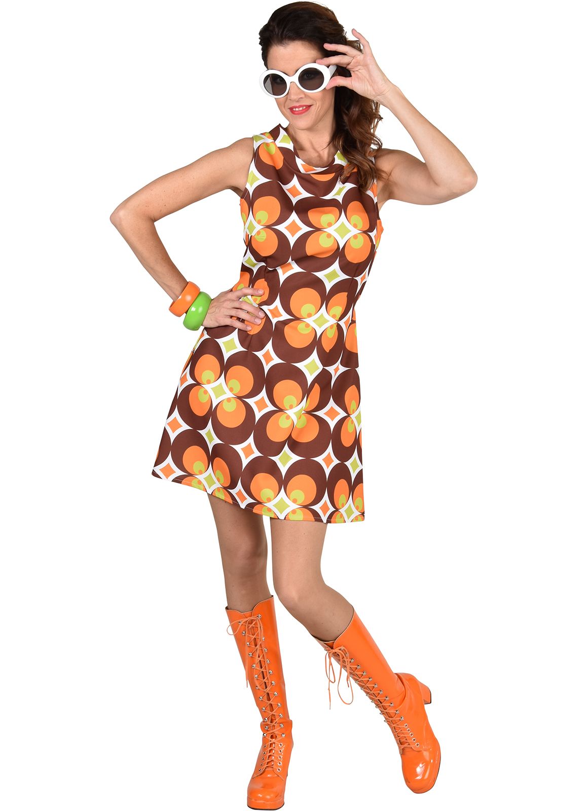 70's jurk met boothals-0