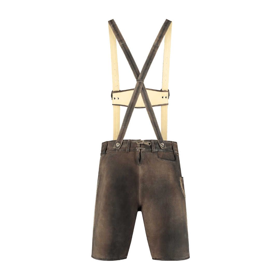 Lederhose, zandgrauw, luxe broek-18652