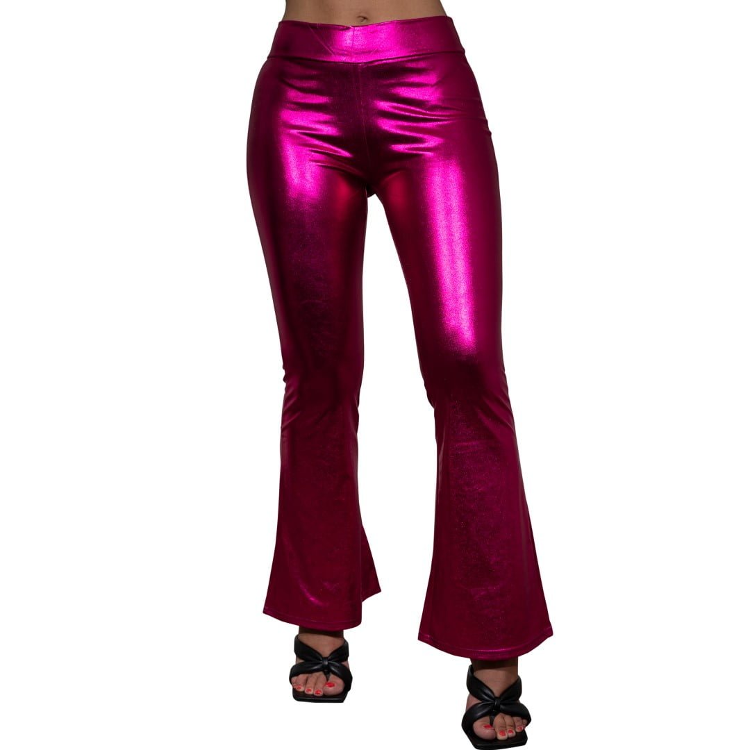 Disco flared legging, fuchsia/pink-0