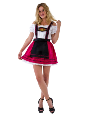 H-Trager Dirndl, 3 delig cherry rood-0