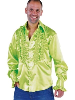 Rouches blouse fluo groen-0