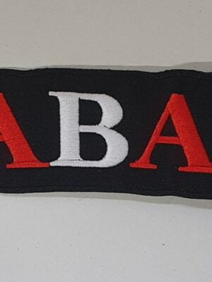Strijkapplicatie Brabander banner, zwart-0